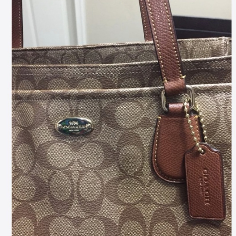 COACH Khaki-Saddle Baby-Diaper Bag or Travel Bag - Picture 6 of 8